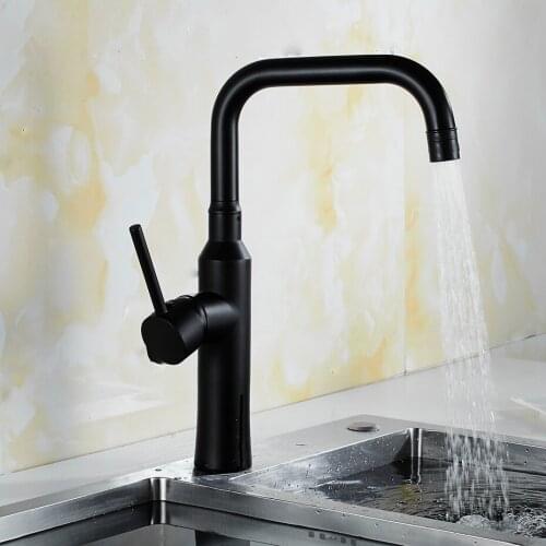 Chrome Spray Stream Handle Kitchen Faucet Tap Rotation Mixer Swivel Pull Out Durable Sink Sprayer Single Hole N22-173