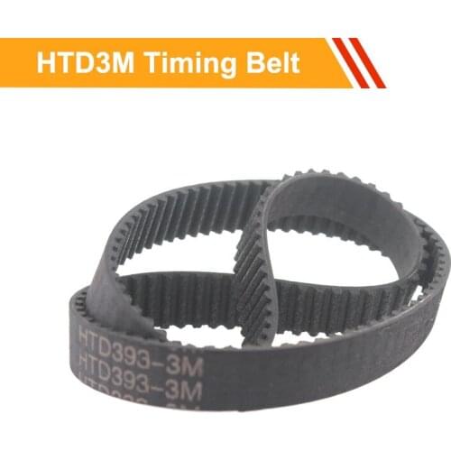 HTD3M Closed loop Rubber Belts Round Length 384/390/393/420/423/426mm Synchronous Belt 10/15mm Belt Width Rubber Drive Belt