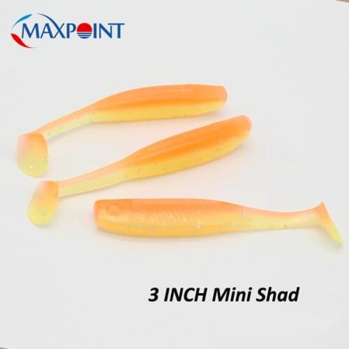 Inshore Soft Bait for Rock Fish Bass Fishing Lures 7 cm 2.8" 3 g Soft Lure Flexible Vinyle 12 pcs/pk Swimbaits Caroliner Rig