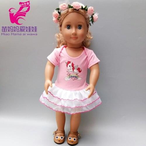 43cm baby Doll clothes pants shirt tutu skirt for 18" 45cm american doll clothes set toys wear children gift