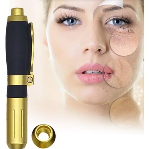 New 2 IN 1High Pressure Hyaluronic Acid Pen High Density Metal For Anti Wrinkle Lifting Lip Hyaluron Gun Atomizer Hyaluron Pen