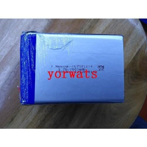 New Hot A Rechargeable Li-ion Cell 3.7V polymer lithium battery 7571104 7000mah battery charging treasure direct sale