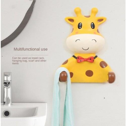 Resin Creative Toilet Tissue Box Cartoon Pug Punch-Free Wall Hanging Towel Holder Cute Animal Tissue Holder Bathroom Accessory