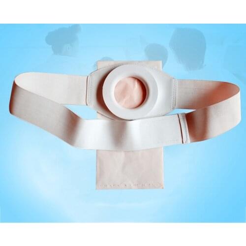Ostomy Abdominal Brace waist support wear on the abdominal stoma elastic belt fix bag prevent parastomal hernia for men / women