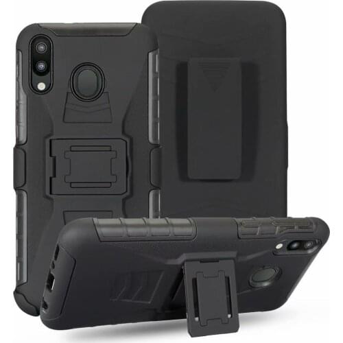 ShockProof Heavy Duty Armour Tough Stand Case With Belt Clip For SAMSUNG GALAXY A10S