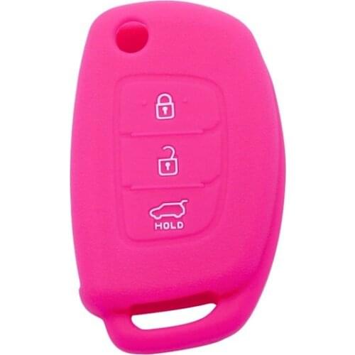 Silicone Case Key Holder For Hyundai Solaris Creta Ix25 Kona Tucson Sonata I40 Elantra Ix35Car Key Cover Case Set