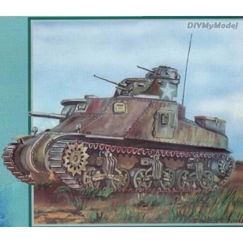 DIYMyModeI USA M3 Lee medium tank DIY Handcraft Paper Model KIT Handmade Toy Puzzles Gift Movie props