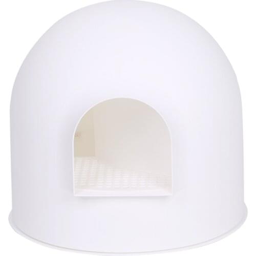 Cat Litter Box Cat Toilet Breathable Quiet Cat Litter Box Single Layer Fully Enclosed Large Cat Potty