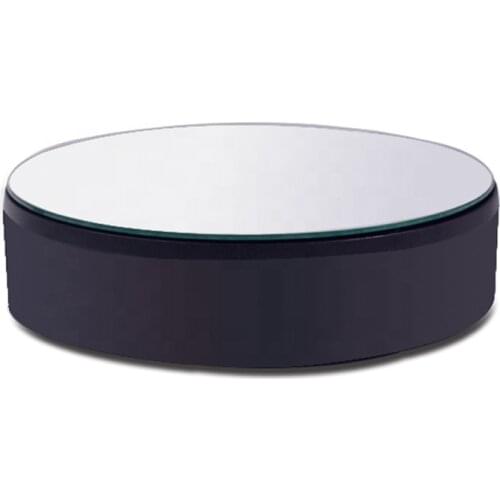 18cm Shiny aluminum 360 Degree Rotating Display Stand Electric Jewelry Display Turntable Qinmay