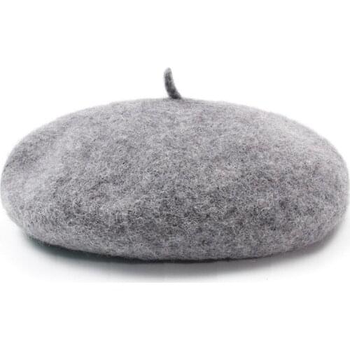 2020 Autumn Winter solid warm cotton Octagonal Hats for women and girl Berets Painter hat Beanie cap 23