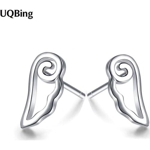 2021 New Fashion 925 Sterling Silver Angle Wings Stud Earrings For Women Gifts Jewelry