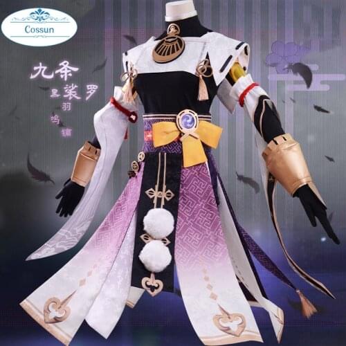 Anime! Genshin Impact Sara Game Suit Elegant Dress Uniform Cosplay Costume Halloween Party Role Play Outfit For Women S-XXL NEW