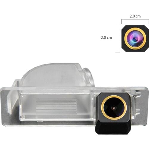 Misayaee Golden HD Car Rear View Reverse Camera Plate Light for Skoda Rapid Jetta Santana 2013 -2015