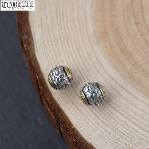 Handmade 925 Silver Jewelry Beads 925 Sterling Loose Beads Lucky Symbol Beads Jewelry Findings Good Luck