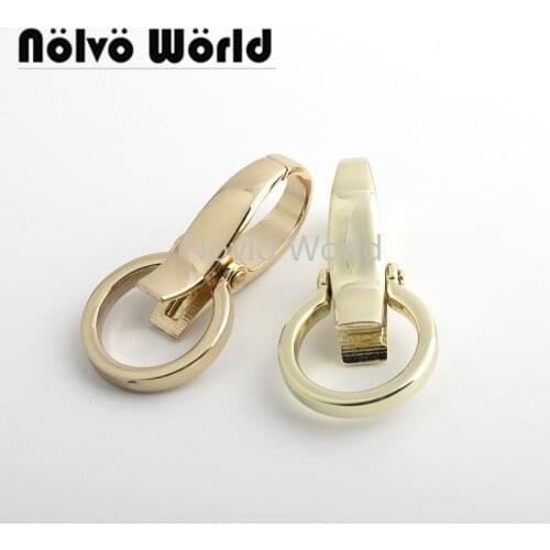Nolvo World 10-50 pieces 23mm 4 colors Safety snap hooks key chain with snap hook metal clasps