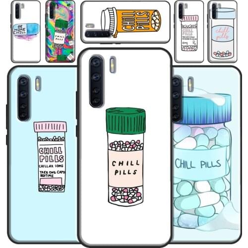 Take a Chill Pill Case For OPPO Reno2 Z Find X3 Pro A3S A5S A15 A52 A72 A83 A91 A93 A5 A9 A31 A53 2020 Cover