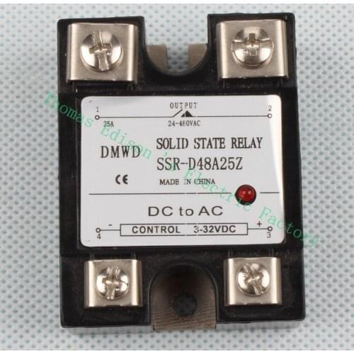 DMWD 25A actually solid state relay with indictor SSR-25DA 3-32V DC TO AC 24-480V SSR 25DA relay solid state SSR-D48A25Z