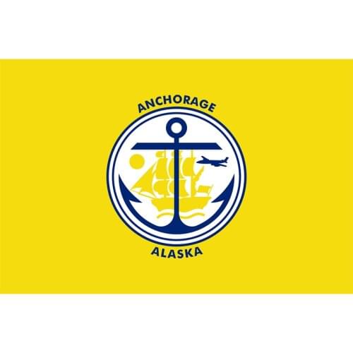 Anchorage Flag Yehoy hanging 90*150cm USA Alaska For Decoration
