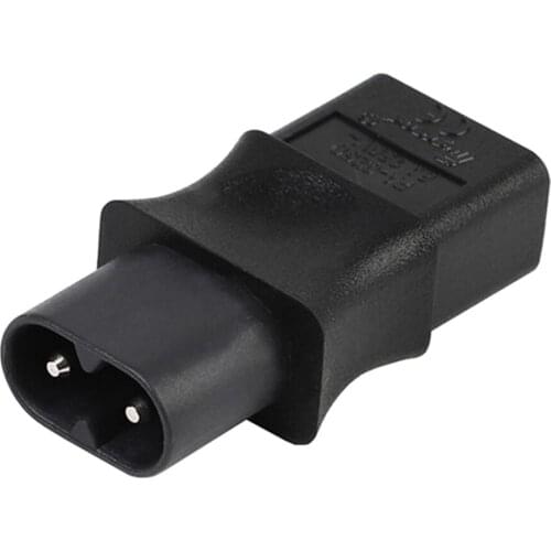 IEC320 Male C8 to Female C9 2 Pin Power Adapter Mains Extension Connector
