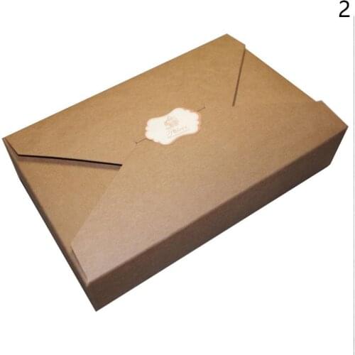 Simple Envelope Bow-style Gift-style Box Cowhide-wrapped Packaging Cardboard Box Kraft Gift Birthdays fine Box Wrapping Pap H1S3