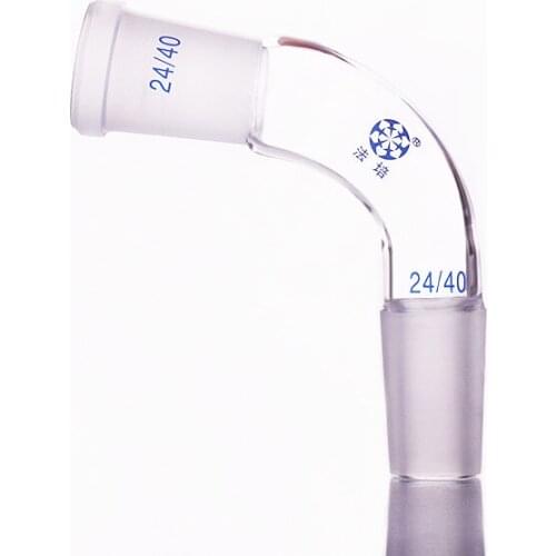 105 degree elbow,Female 24/40,Male 24/40,Standard mouth receiving tube,Frosted tail
