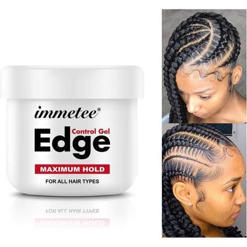 Control Cream Gel Hair Super Sleek Max Control Gel Edge Hold Long Lasting Waterproof Hair Oil Wax Black Girls Hairstyle