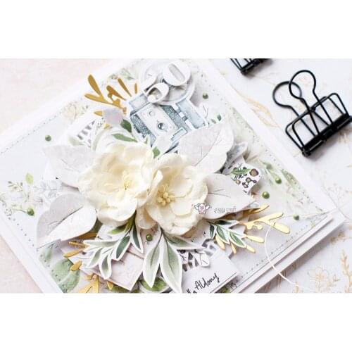 Mmao Crafts Metal Steel Cutting Dies New Leaf decoration Stencil For DIY Scrapbooking Paper/photo Cards Embossing Dies