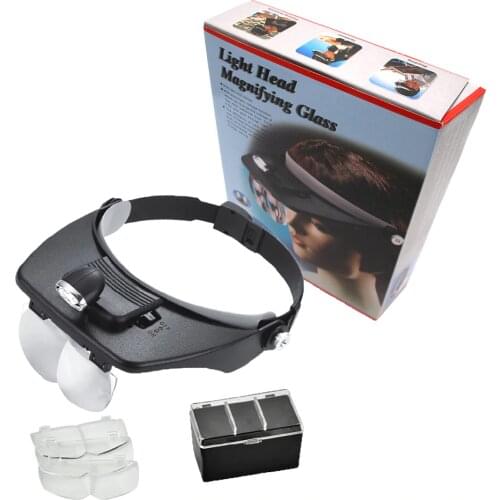 1SET Multifunction Beekeeping Queen Rearing Magnifying Glass Head-mounted Multiple Magnification Mirror Lens Reading Maintain
