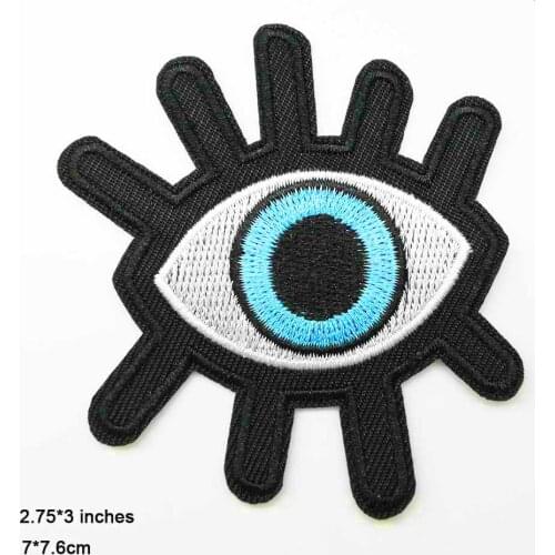 Eye Fashion Dog Bird Jesus Iron On Patches Embroidered Clothes Patch For Clothing Clothes Woman Girl