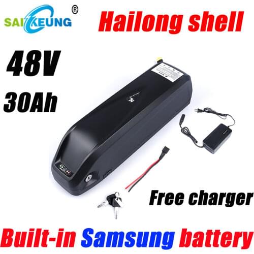Brand New 48V24000mAh 20AH17.5AH Rechargeable Lithium-Ion Battery Pack for Electric Bicycles and Mountain Bikes, Free 2A Charger