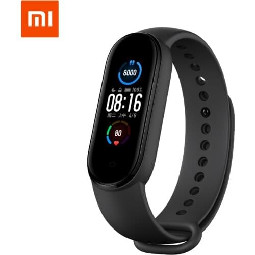 Original Xiaomi Mi Band 5 Smart Bracelet 4 Color 1.1" AMOLED Screen Heart Rate Fitness Tracker Bluetooth 5.0 Waterproof Miband5