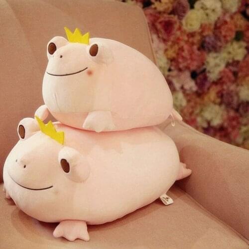 Stuffed Animal Frog Plush Toy Soft Frog Plush Pillow Stretchy Plush Frog Stuffed Frog Cuddly Gift for Kids FP8