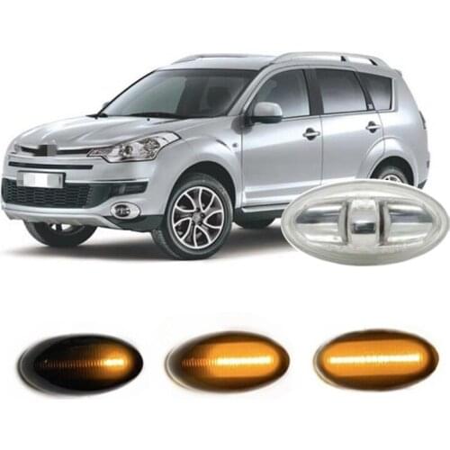 Fit for CITROEN C-Crosser EP 2007 - 2019 2010 2011 2012 Dynamic LED Indicator Side Marker Signal Light Accessories