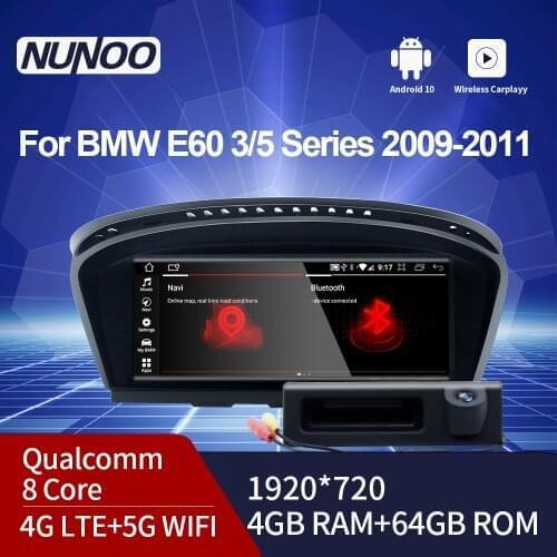 Nunoo Radio Car DVD Player Autoradio GPS Navi Android Multimedia For BMW Series 5 3 E60 E61 E62 E63 E90 E91 2009