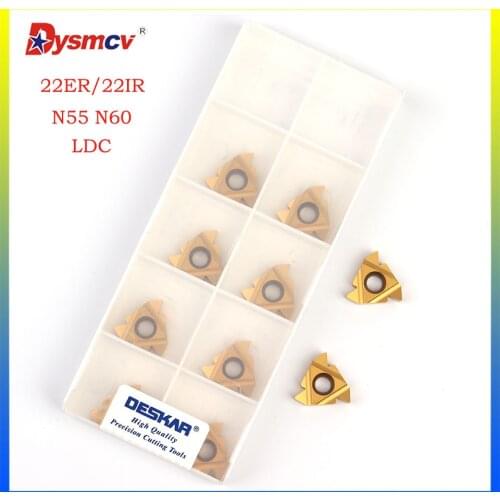 DESKAR 22ER N55 LDC 22IR N60 LDC Thread lathe tool special material for turning carbide inserts for steel processing