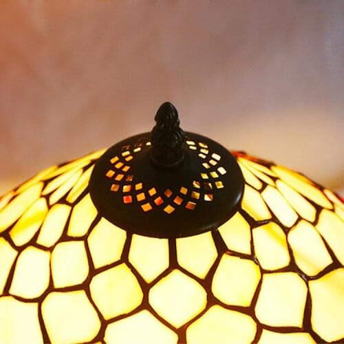 Mediterranean Decor Turkish Mosaic Lamps E27 Stained Glass Lampshade Bedroom Bedside Vintage Table Lamp Light Fixtures