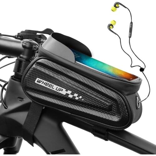 YeSKOO MTB Bike Frame Bag High Capacity Bicycle Front Top Tube Bag Rainproof Touchscreen Cell Phone Bag Case Cycling Accessories