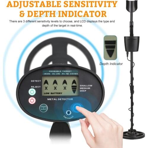 KKmoon Precision Underground Metal Detector Gold Treasure Jewelry Finder Treasure Hunting Equipment Metal Detecting Tool for Kid