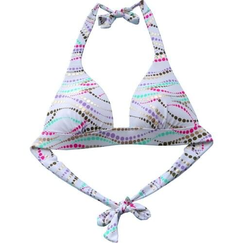 The Triangle Bikini Top Triangle Bikinis Swimsuit Beachwear Bathing Suits girl Swimming Women Sexy SWIM TOPS White Point