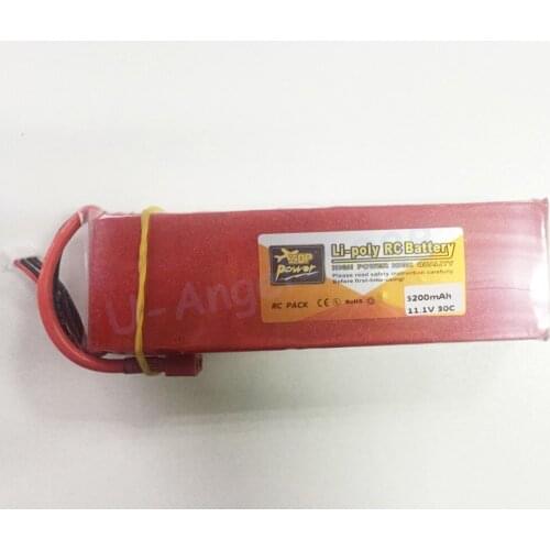 1pcs Zop Power lipo battery 11.1V 5200mAh 30C 3S LiPo Li-poly Battery T-Plug For RC Helicopter Airplane