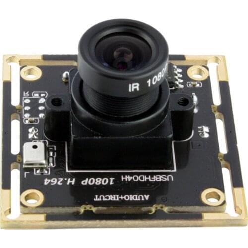 1080P full HD Usb Board Camera Module Wide Angle Mini CCTV H264 Video Usb Web Camera with Audio Mic Microphone for Android linux