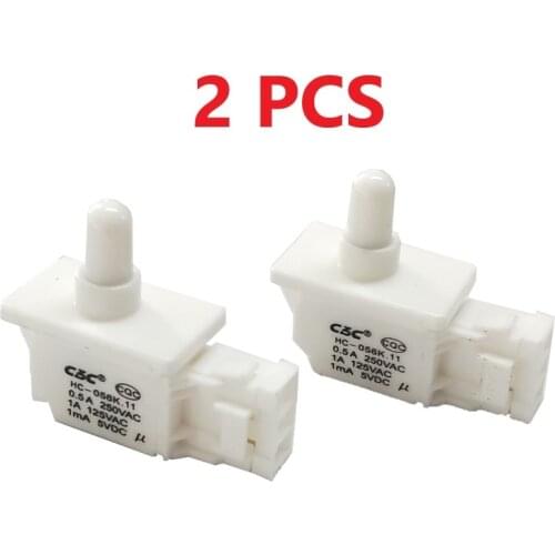 2 PCS Refrigerator door Push button The door switch