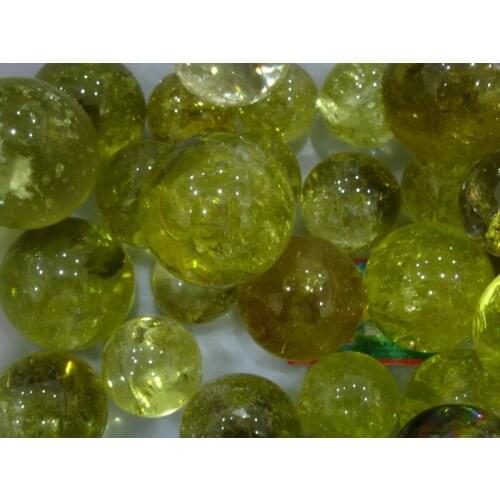 5PCS AA NATURAL citrine quartz crystal sphere ball healing