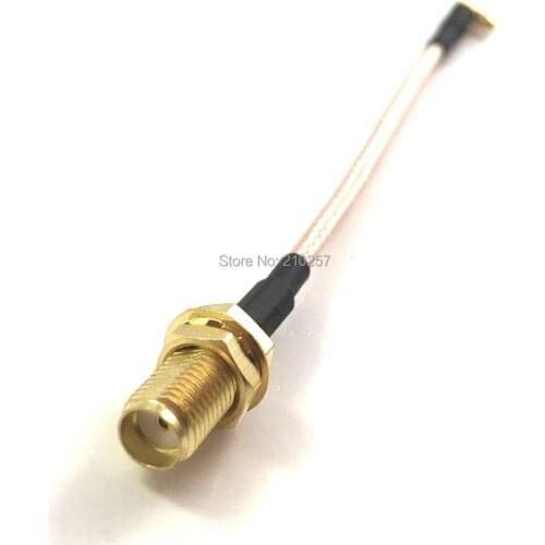 5pcs RF Mmcx male Right Angle to Sma Female Connector Coaxial Pigtail Cable RG316 10cm