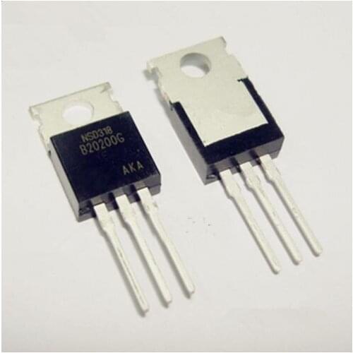 50pcs/lot MBR20200CTG B20200G Schottky rectifier diode triode 200V 20A TO-220