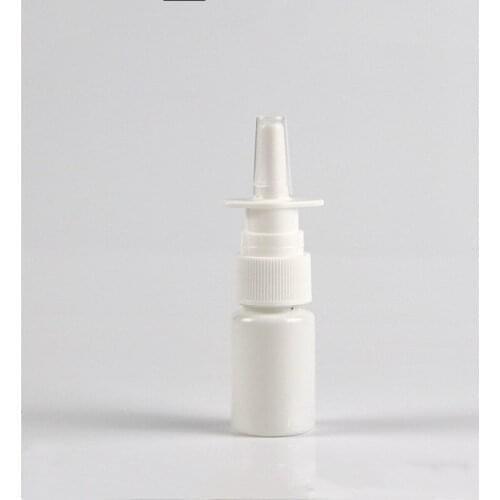 Free Shipping Empty White HDPE Nasal Spray Bottle Pump Sprayers Nose Cleanser Container for Medical Dispensing Wash