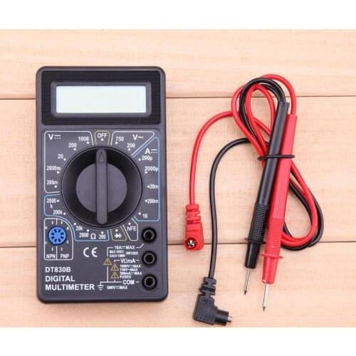 19 Ranges 0.5 Inch LCD Digital DT830B Multimeter AC DC Current Tester Meter Voltmeter Ammeter Electrical Instruments 2 Colors
