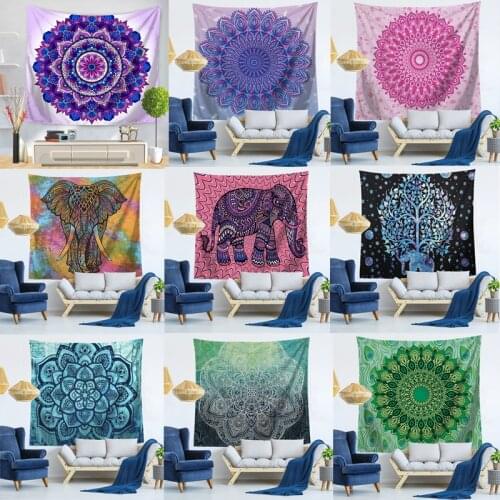 India Mandala Tapestry Wall Hanging Macrame Wall Cloth Tapestries Psychedelic Hippie Tapestry Mandala Wall Carpet