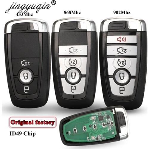 Jingyuqin 434/868/902MHz ID49 Smart Proximity Key for Ford Mondeo Mustang Fusion F-250 F-350 F-450 F-550 2017 M3N-A2C93142600