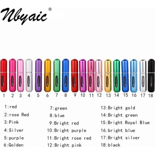 Nbyaic 100pcs perfume bottling bottoms filled 5ml portable artifact exquisite empty bottle multicolor sample spray